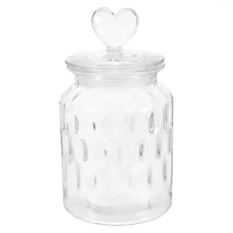 Storage Bottles Glass Jar Sugar Container Food Can Lid Canisters Airtight Lids Tea Coffee Tins Containers
