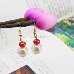 Dangle Earrings Accessories Glass Crystal Agate Beads Ears Women Girls Christmas Gifts 18inch Jewellery Making Ball Designer