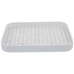 Kitchen Storage Drain Tray Bathroom Counter Toiletries Plate Drying Rack For Dishes Double Layer Draining Coffee Tea Household Trays