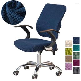 Chair Covers 2Pcs/Set(Backrest Cover Seat Cover) Split Office Computer Swivel Elastic Universal Slipcovers