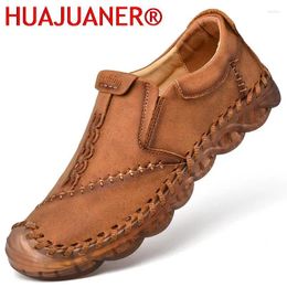 Casual Shoes 2024 Leather Men Fashion Mens Loafers Slip-on Men's Walking Sneakers Handmade Brand Moccasins Adult Zapatos Hombre