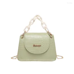 Shoulder Bags Summer One Diagonal Span Versatile Women's Bag Fashion Crocodile Pattern Small Square Issued On Behalf Of 2024