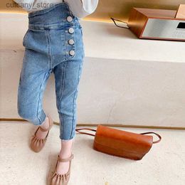 Trousers ChildrenS Velvet Thick Jeans Winter Clothing New Sty Korean Sty Boys Warm Baby Casual Pants Kids Clothes Jeans For Girls L46