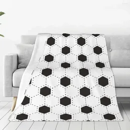 Blankets Soccer Football Sports Blanket Fleece Spring Autumn Breathable Super Soft Throw For Bedding Bedroom Quilt