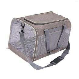 Cat Carriers Puppy Carrier Purse With Adjustable Shoulder Strap Zipper Closure Portable Bag For Dogs Cats Camping Walking
