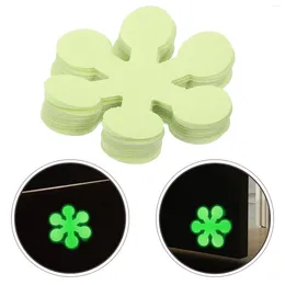 Bath Mats 20Pcs Fluorescent Stairs Tapes Reflective Snowflake Adhesive Safety