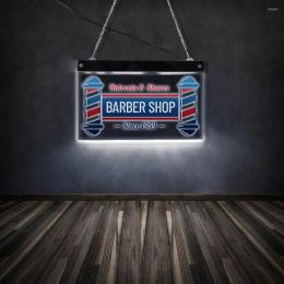 Lamps Wall Lamps Haircuts & Shaves Barber Shop LED Electronic Lighted Display Opening Sign Hairdresser Hair Salon Acrylic Edgelit Light