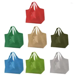 Storage Bags Reusable Shopping Women Foldable Tote Bag Portable Cloth Grocery Folding Large Capacity Fruit Vegetable Handbags