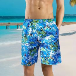 2024 Summer Beach Pants Mens Casual Loose Surf Spring Seaside Swimming Thin Breathable Quick Dry Large Size 240402