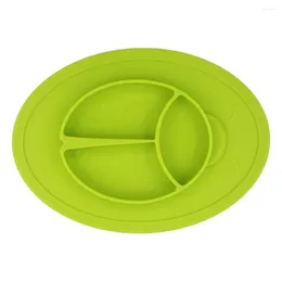 Bowls Cartoon Feeding Plate Solid Colour Silicone Safe Dishes Tray Kids Babies Supplies Container Dinnerware