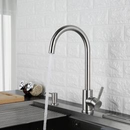 Bathroom Sink Faucets Basin Kitchen Faucet Stainless Steel Brushed