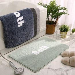 Bath Mats Simple Bathroom Non-slip Floor Mat Carpet Door Absorbent Foot Household Toilet Pad Rug Decoration