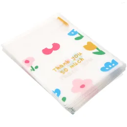 Gift Wrap 100 Pcs Candy Bags Biscuit Self-adhesive Sealing Self-sealing Wrapping Cookie Packing Food Pouch Storage