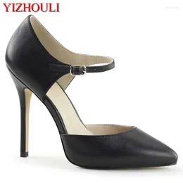 Dress Shoes Front Ribbon Fashion Shopping Work With 12 Cm Sexy Heels Party Stage Catwalk