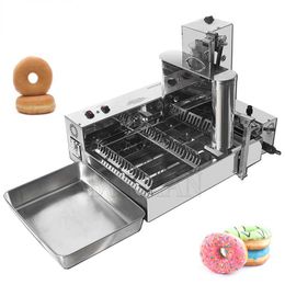 110V 220V Commercial Automatic Donut Making Machine 4 Row Electric Bread Fryer