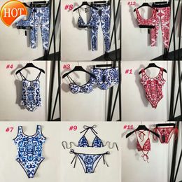 Designer Sexy Bikini Sets 2024 New Fashion Luxury Women Printed Woman Bathing Suit Padded One Piece Swimsuit Split Yoga Outfit Sexy s Set Charming Swim Bodysuits Spor