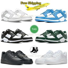 Бесплатная доставка обувь знаменитые классические низкие 1S Casual Shoes One Platform Skate Triple Black White Sneakers Mens Trainers Mens Mens Sneakers Big Size 47 US13