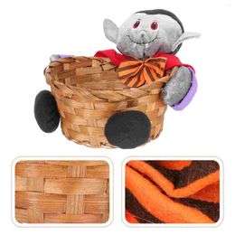 Plates Holiday Decorations Woven Storage Basket Serving Snack Baskets Halloween Fabric Personalised Sundries Organiser Child Candy