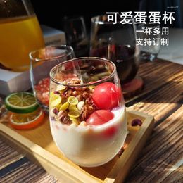 Wine Glasses Luxury Red Cups Glass Lovely Egg Shaped Fruit Juice Ice Cream Trend