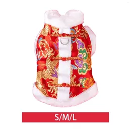 Cat Costumes Dog Chinese Year Costume Cosplay Winter Pet Clothes Dragon Robe For Pets Small Medium Dogs