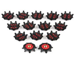 56pcs Golf Shoe Spikes Stinger Screw Small Metal Thread Black Red59002232829500