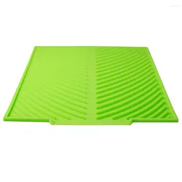 Table Mats Housewarming Gift Kitchen Accessories Tableware Gifts For Tools Silicone Drying Mat Dish Dishes