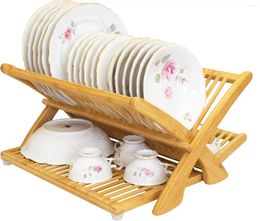 Plates Collapsible Bamboo Dish Drying Modern Green Dishes Shell Plate Restaurant Sauce