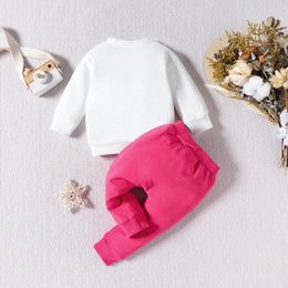 Clothing Sets Toddler Born Baby Girl Clothes Long Sleeve Letter Print Sweatshirt Tops Pants 2Pcs Fall Winter Outfits