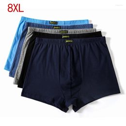 Underpants Breathable Fat Belts Big Yards Men's Underwear Plus Size 5XL 6XL 7XL 8XL Large Loose Male Cotton Underwears Boxers Culotte #ny34