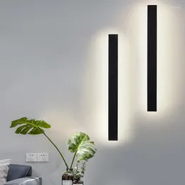 Wall Lamp Modern Led Line Light 40CM 15W AC220V Bedside Living Room Background Corridor Stair Porch Long Strip Sconce Home Decor