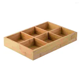 Plates Vegetable Tray Container Serving Dish Bamboo Compartmented Plate Jiugongge Pot Vase For Fruit Service