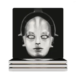 Table Mats Iconic Metropolis Robot Maria Ceramic Coasters (Square) Cute Kitchen Supplies Customised Funny