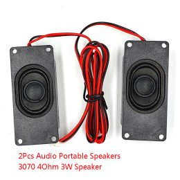 Speakers 1 Pair Audio Portable Speakers 3070 4Ohm 3W Computer Speaker Rectangle Loudspeaker Advertising LCD TV Sound Amplifier