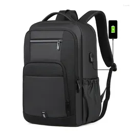 School Bags AIWITHPM Large Capacity 15.6 Inch Laptop Backpack Durable Daily Bag Multifunctional USB Charging Port Water Resistant