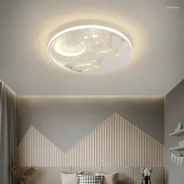 Ceiling Lights Modern Children's Room LED Light Circular Moon Star Whale Decoration Design Bedroom Living Home Lighting Fixtures