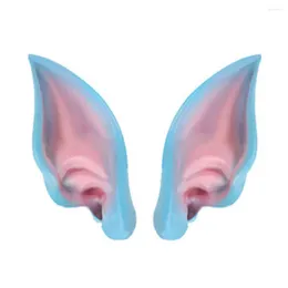Party Decoration Latex Elf Ears Soft Eco-friendly For Cosplay Pography Props 2 Pcs Set Halloween Skin-friendly Elastic