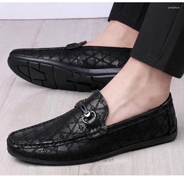 Casual Shoes Brand Men Genuine Leather Comfortable Driving Loafers Lightweight Handmade Soft Sole Business Male Designer Footwear