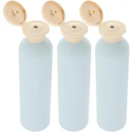 Storage Bottles 3 Pcs Conditioner Plastic Travel Toiletry Containers Toiletries Leak Proof Empty Hdpe Squeeze Shampoo