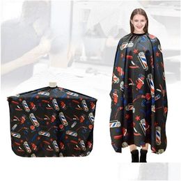 Hair Colours 1Pc Waterproof Cutting Cloth Salon Barber Cape Hairdressing Hairdresser Apron Haircut Styling Design Supplies Drop Deliver Dhlle