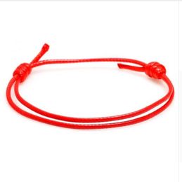 100pcslot Handmade wax Red String Cord Lucky Bracelets Pulseras Bangle For Women Men Multicolor Bracelet Fashion Jewelry1567236