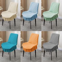 Chair Covers Elastic Cover Ruffle Edge Velvet Thickened Seat Large Size Protector Silla Gamer