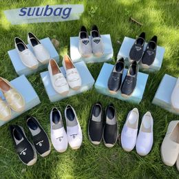 Women's Fisherman's Shoes Free Shipping With Shoe Box Summer Versatile Hemp Rope Straw Round-toe Lazy Shoes Casual Flat-soled Slip-on Loafers