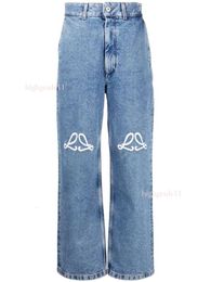 Jeans Womens Designer Trouser Legs Open Fork Tight Capris Denim Trousers Add Fleece Thicken Warm Slimming Jean Pants Loose Women Clothing Embroidery luxury 0405
