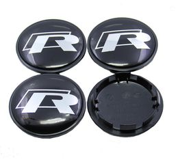 4Pcslot 65mm VW R LINE wheel hub Cap Cover emblem auto badge for VW Golf Touran Tiguan Magotan Passat CC SCIROCCO car styling8964009