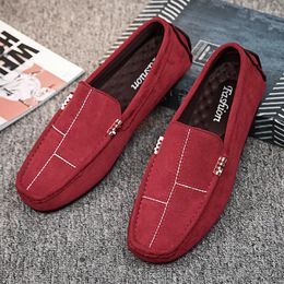 Casual Shoes Tenis Masculino Designer Men Summer Breathable Fashion Black Red Sneakers Slip On Leather Loafers Male