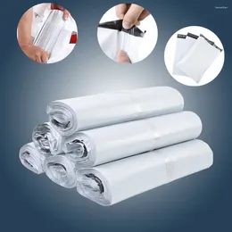 Storage Bags 100Pcs For Packaging Courier Bag Self Adhesive Seal White Mailing Envelope