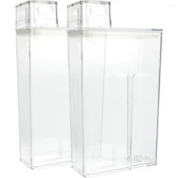 Storage Bottles 2 Pcs Powdery Laundry Detergent Box Container Dispenser The Pet Lotion Sub