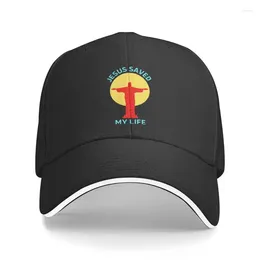 Ball Caps Cool Christian Saying Baseball Cap Men Women Custom Adjustable Adult Jesus Saved My Life Dad Hat Outdoor