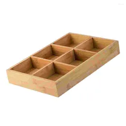 Plates Vegetable Tray Bamboo Plate Compartmented Dish Wooden Serving Kitchen Pot Pallets Vase For Fruit