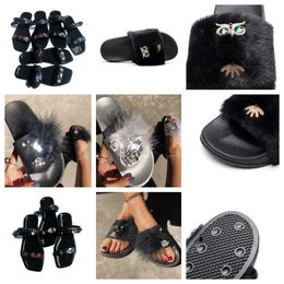 Designer Slide Womens Summer Ladies Beach Sandal Party Wedding Flat Slipper Shoe Fashion Sandal Men Woman Grey GAI size 36-41